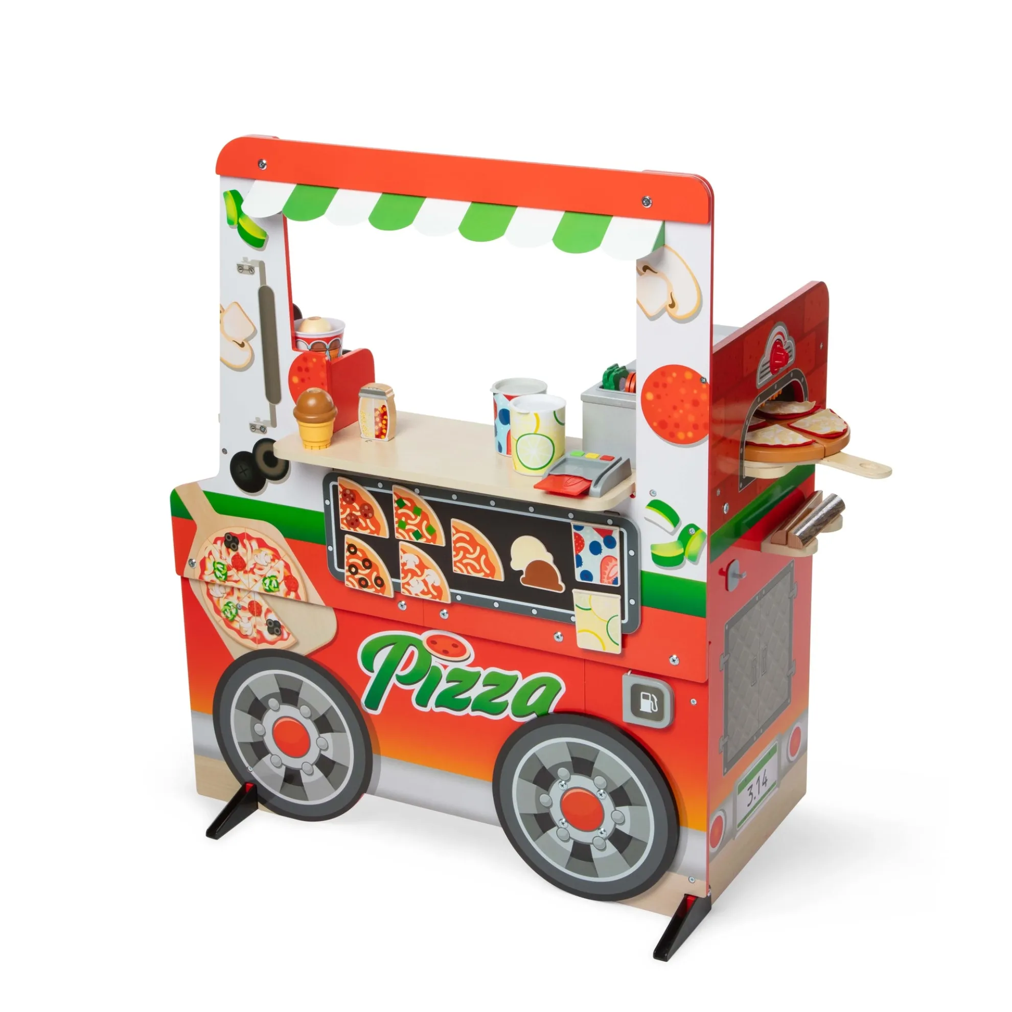 Wooden Pizza Food Truck Activity Center