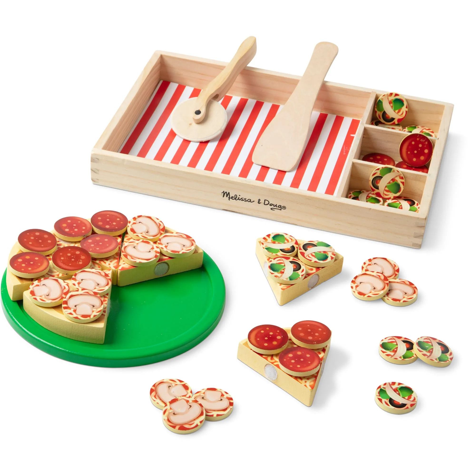 Wooden Pizza Party Play Set