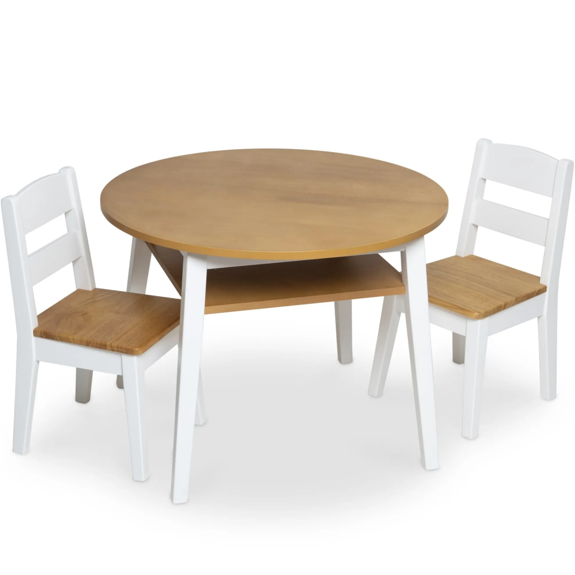 Wooden Round Table & Chairs Set