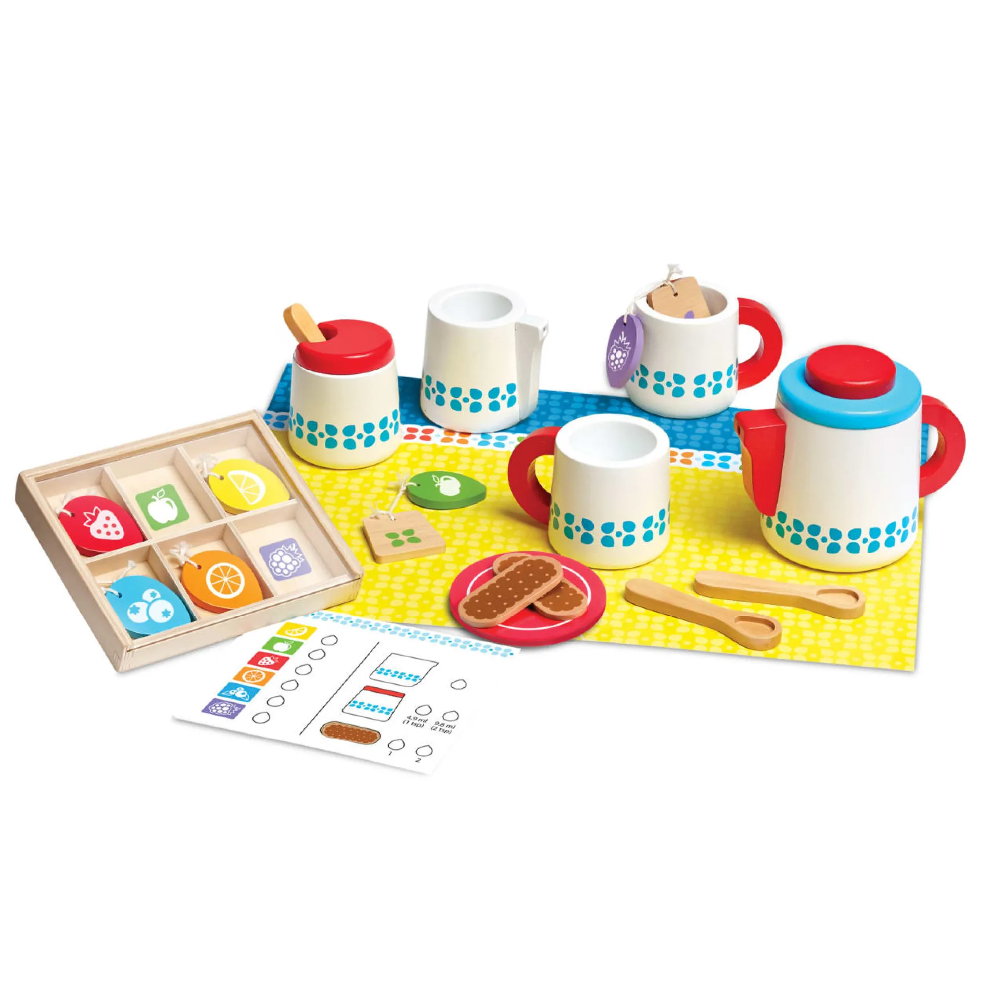 Wooden Steep & Serve Tea Set