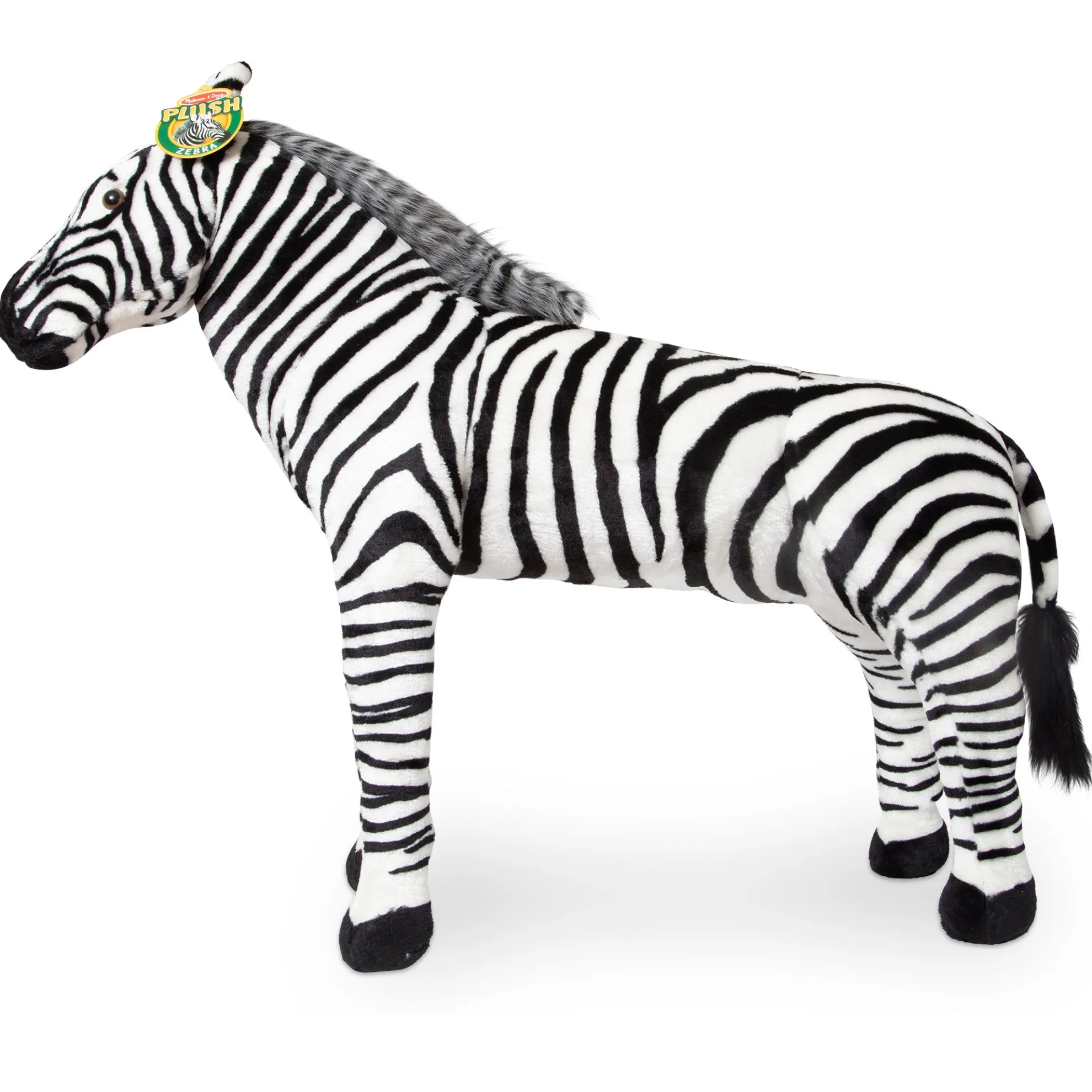 Zebra Lifelike Plush Stuffed Animal